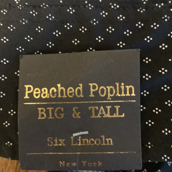 Six Lincoln New York long sleeve button front dress shirt size 2X NWT - Picture 9 of 9